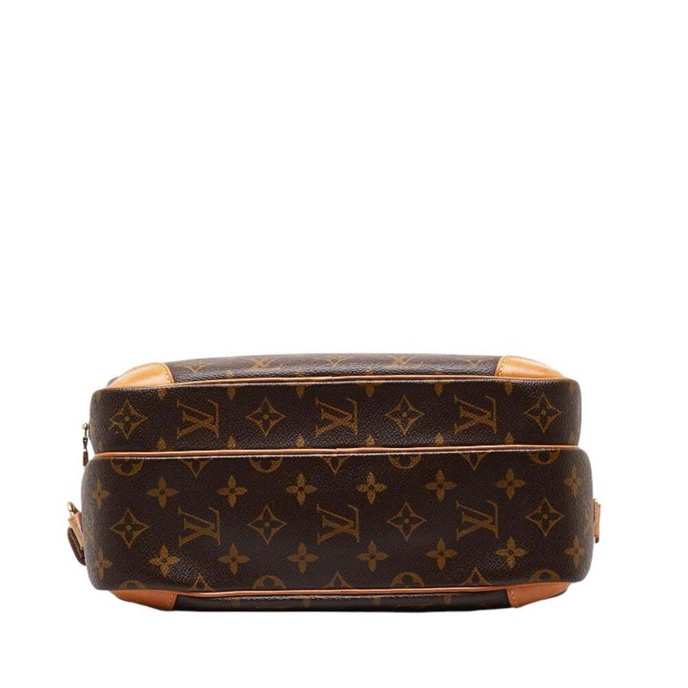 LOUIS VUITTON Authentic Brown Monogram Leather Shoulder Bag - Picture 4 of 11